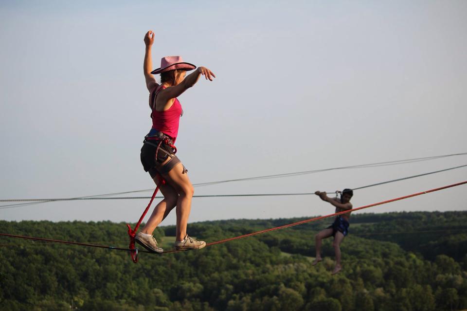 coralie girault highline slack mountain