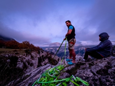 Project 44 la première sangle tressé de slackline